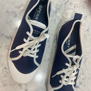 Sperry Navy and White Sneakers